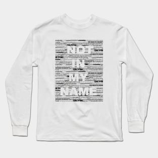 Not in my Name BLACK Long Sleeve T-Shirt